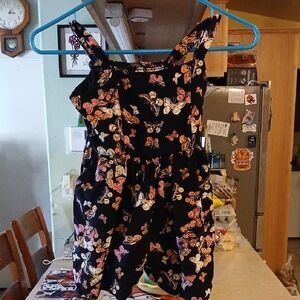 Art Class butterfly girls romper S